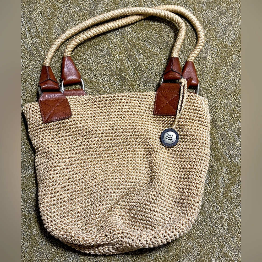 The Sak Woven “Hobo Bucket” Handbag